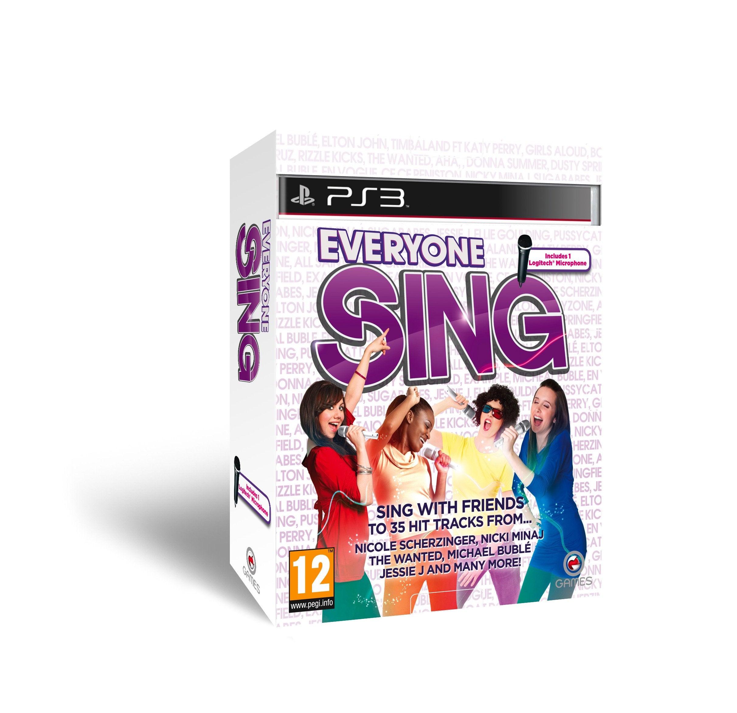 Badland Everyone Sing Mic Pack – Juego de Karaoke + Micrófono USB Logitech para PS3 Badland Everyone Sing Mic Pack – Juego de Karaoke + Micrófono USB Logitech para PS3